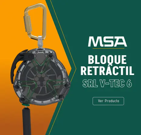 Bloque Retráctil SRL V-TEC 6 Metros Cable MSA-63206-00A